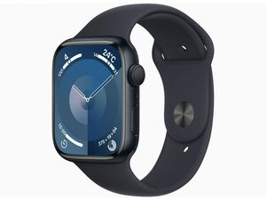 115【未使用】Apple Watch Series 9 GPSモデル 45mm MR993J/A ミッドナイトアルミニウムケース ミッドナイトスポーツバンド S/M