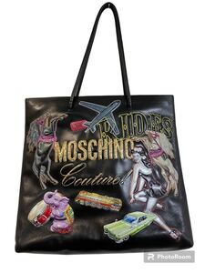 MOSCHINO モスキーノ　 レザー トートバッグ　