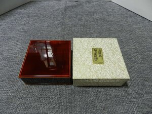 春慶塗　一段　重箱　5.5号　未使用品　茶道具　菓子器　会席