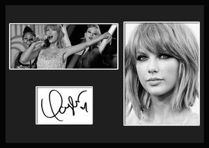 10種類!Taylor Swift/テイラー・スウィフト/サインプリント&証明書付きフレーム/BW/モノクロ/ディスプレイ (5-3W)