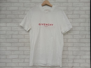 GIVENCHY 2023SS ジバンシィ ジバンシイ 胸元ロゴ 半袖Tシャツ ハイネック カットソー ホワイト メンズ M インポート