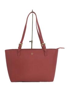 TORY BURCH◆トートバッグ/PVC/RED/無地