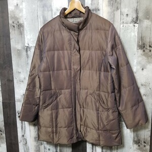 Aquascutum　アクアスキュータム　ダウン　コート　サイズ11　裏チェック　レディース