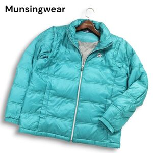 Munsingwear マンシングウェア ゴルフ 秋冬 2way スリーブ着脱可★ ワッペン ダウン ジャケット Sz.L メンズ　I5T00098_1#N