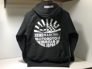 ★送料一律★ 正規品 黒 3XLサイズ マーシャル No.89431 Sun Rise ZIP パーカー SEV MARCHAL 検) ブラック ロゴ スエット