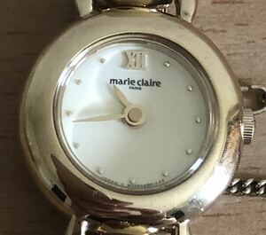 369-0173 marie claire マリクレール レディース腕時計　金属ベルト　クオーツ　H25248-00 電池切れ　動作未確認