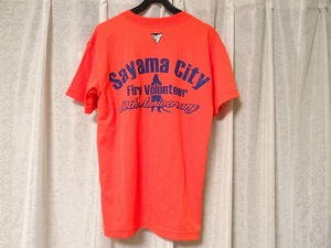 新品 がんばろう日本 Sayama City Fire Volunteer 60th 消防団 Tシャツ SSサイズ