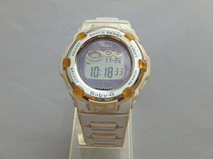 n411u　CASIO　Baby-G　BGR-3000J　カシオ　ベビージー　白　デジタル　腕時計　タフソーラー　中古　(1122-1)