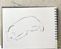 【絵画】猫 『白猫シリーズ』