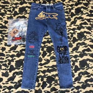 running dog denim pants jeans BBC ICECREAM billionaire boys club THE SOUND OF MUSIC デニム ランニングドッグ 32