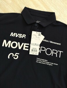 DESCENTE デサント MOVE SPORT ムーブスポーツ ポロシャツ 半袖シャツ トレーニングウェア ランニングウェア Mサイズ 新品ネイビー