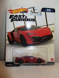 Hot Wheels FAST&FURIOUS W MOTORS Lykan HyperSport ミニカー ホットウィール ワイルドスピード