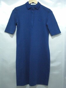 LACOSTE ラコステ ポロ ワンピース ポロシャツ サイズ36 ネイビー系 紺 レディース トップス