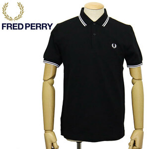 FRED PERRY (フレッドペリー) M3600 TWIN TIPPED FRED PERRY SHIRT ティップライン ポロシャツ FP495 350BLACKxWHITExWHITE M