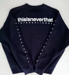 thisisneverthat★ディスイズネバーザット ロゴ スウェット トレーナー 美品 韓国 人気 ブランド ファッション