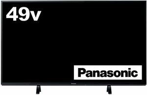 パナソニック 49V型 4K液晶テレビ TH-49FX600 無線LAN内蔵 wifi接続可能 ブラウザ検索 2画面分割機能 HDR対応 引き取り可能