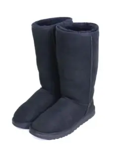 UGG Australia クラシック ロングムートンブーツ ブラック 24ｃｍ