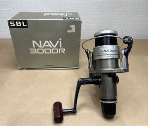 1円スタート SHIMANO シマノ リール 釣り具 釣り フィッシング NAVI3000R ケース付き 糸付き 趣味 アウトドア スポーツ レジャー