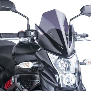 SALE! Puig 5997F スクリーン バイザー Kawasaki ER-6n (12-16) [ダークスモーク] プーチ NEW GENERATION