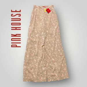 [タグ付き未使用品] PINK HOUSE ピンクハウス / フレアワイドパンツ 花柄 22000円 総柄