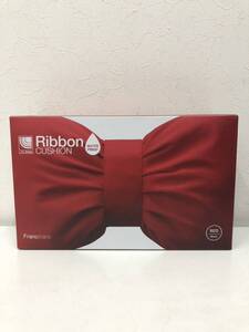 Francfranc フランフラン Ribbon CUSHION リボンクッション WATER PROOF レッド 赤