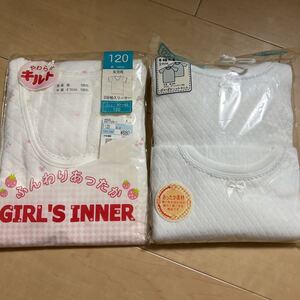 未使用　女の子肌着　3枚セット　120㎝