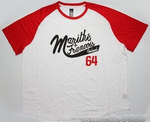 マリテフランソワジルボー MARITHE FRANCOIS GIRBAUD 半袖Tシャツ ホワイト / ブラック / レッド USXL サイズ 展示品 