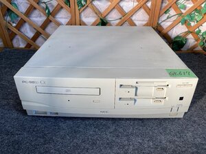 【送140サイズ】FDD2ドライブ搭載　NEC　PC-9821Cx model S3　i486SX-33MHz/MEM7.6MB/HDD欠 両FDDよりDOS起動OK CD未確認 FM音源音出しOK