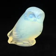 ルネ ラリック ふくろう 置物 オパールクリスタル LALIQUE