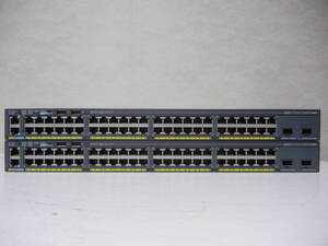 《》【中古】2台SET Cisco WS-C2960X-48TD-L Catalyst 2960-Xシリーズ Stackモジュール付き 初期化