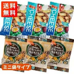 珍品堂 ちんすこう 2種類 6袋セット コーヒー×チーズ ミニ袋 沖縄銘菓