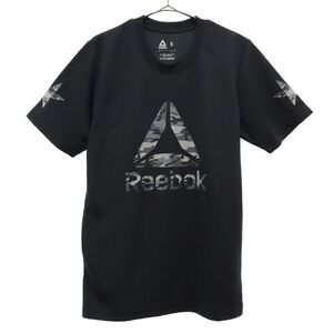 リーボック プリント トレーニング 半袖 Tシャツ S ブラック Reebok スポーツ ウォームアップ メンズ