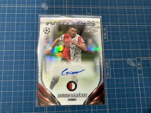 2023-24 Santiago Gimnez Topps Chrome UEFA Club Competitions Future Stars Autographs