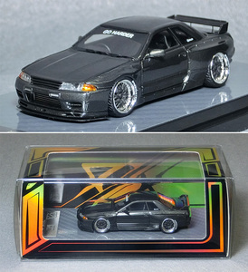 日産スカイライン GT-R [R32] Rocket Bunny（ダークグレーメタリック）　*1/64スケール　*404Error製　　*04