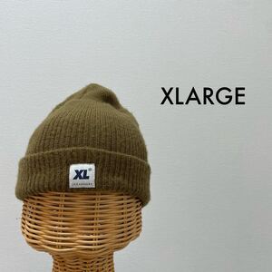 XLARGE エクストララージ ニット帽 帽子 キャップ ビーニー ワッチ ワンポイント ストリート 玉SS1497