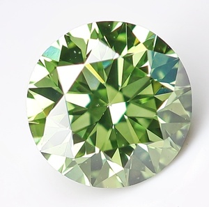 【100円～】VS2！0.318ct 天然ダイヤ Fancy Green（トリート）