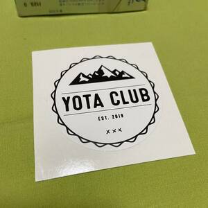 YOTA CLUB ラウンド▲▲▲ 白 ステッカー USDM ヨタクラブ タコマ タンドラ ランクル FJクルーザー プラド rav4 ライズ