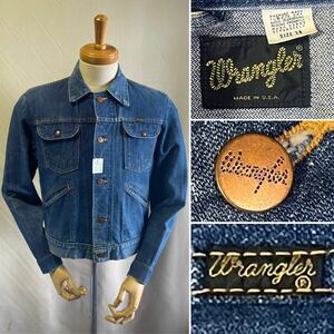 Wrangler 124 MJ Denim Jacket Size 38