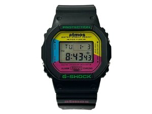 CASIO (カシオ) × ATMOA アトモス G-SHOCK Gショック デジタル腕時計 クォーツ コラボ DW5600VT ブラック マルチカラー メンズ/025