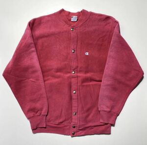 【M】90s Champion Reverse Weave Snap Cardigan 90年代 チャンピオン リバースウィーブ スナップ カーディガン USA製 刺繍タグ R2133