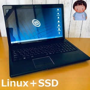 【新品SSD】快速LinuxOS搭載中古再生ノートPC★設定済★即利用可★即決☆Lenovo G570 4334/8GB/128GB