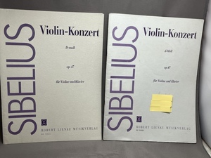 ■バイオリン 楽譜■　Violin-Konzert 　d-Moll　D-moll　 op.47　　for Violine und Klavier SIBELIUS シベリウス