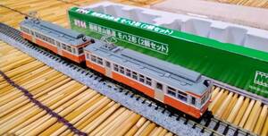 ▼MODEMO-NT44▼箱根登山鉄道/モハ2形(M車+T車)/2両セット/シルバードア&標準塗装/両運転台の形式/屋根上パーツ&強羅のシールは装着済/中古