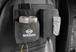 日産 NISSAN シートバックポケット 車用収納ポケット 1個入り 水筒/ボトル収納 後部座席収納 ティッシュボックス 多機能 吊り下げ