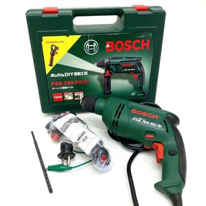 動作品 BOSCH ボッシュ PSB 700RE/N キーレス振動ドリル ケース付き DIY 電動工具 alp川1223