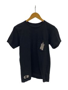 CHROME HEARTS◆Tシャツ/S/コットン/BLK