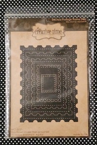 新品☆切手型 カッティングダイ 5サイズ My Creative Time カードメイキング カードベース Stitched Postage Frame Dies 