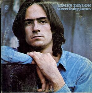 USオリジLP！緑ラベル James Taylor / Sweet Baby James 70年【Warner Bros. WS 1843】ジェームス・テイラー Fire And Rain 収録 SSW