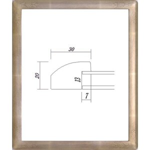 デッサン用額縁 木製フレーム 7203 太子サイズ シルバー
