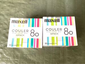 未使用品 1円スタート!! maxell COULER MDディスク 80 録音用ミニディスク 10PACKx2 計20枚 別途カセットテープ等出品中